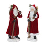 Flocked-Santa-Figurine-with-Hood-and-Staff-(Set-of-2)-Christmas-Decor