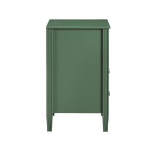 Winston 2-Drawer Storage Nightstand in Vintage Green