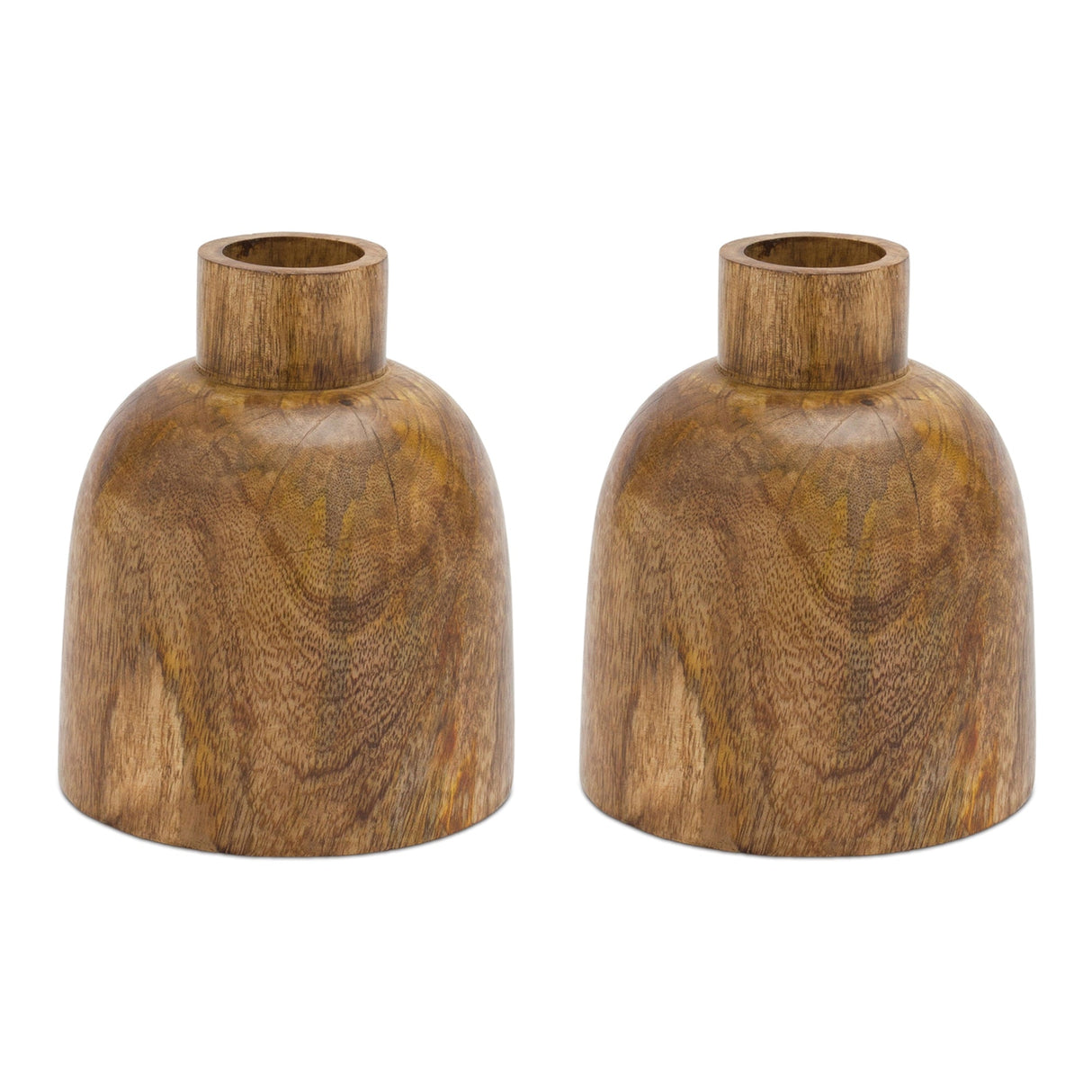 Mango wood vase (set of 2)