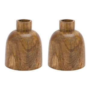 Mango wood vase (set of 2)