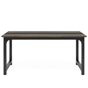 Large Computer Desk With Steel Frame For Home Office Workstation