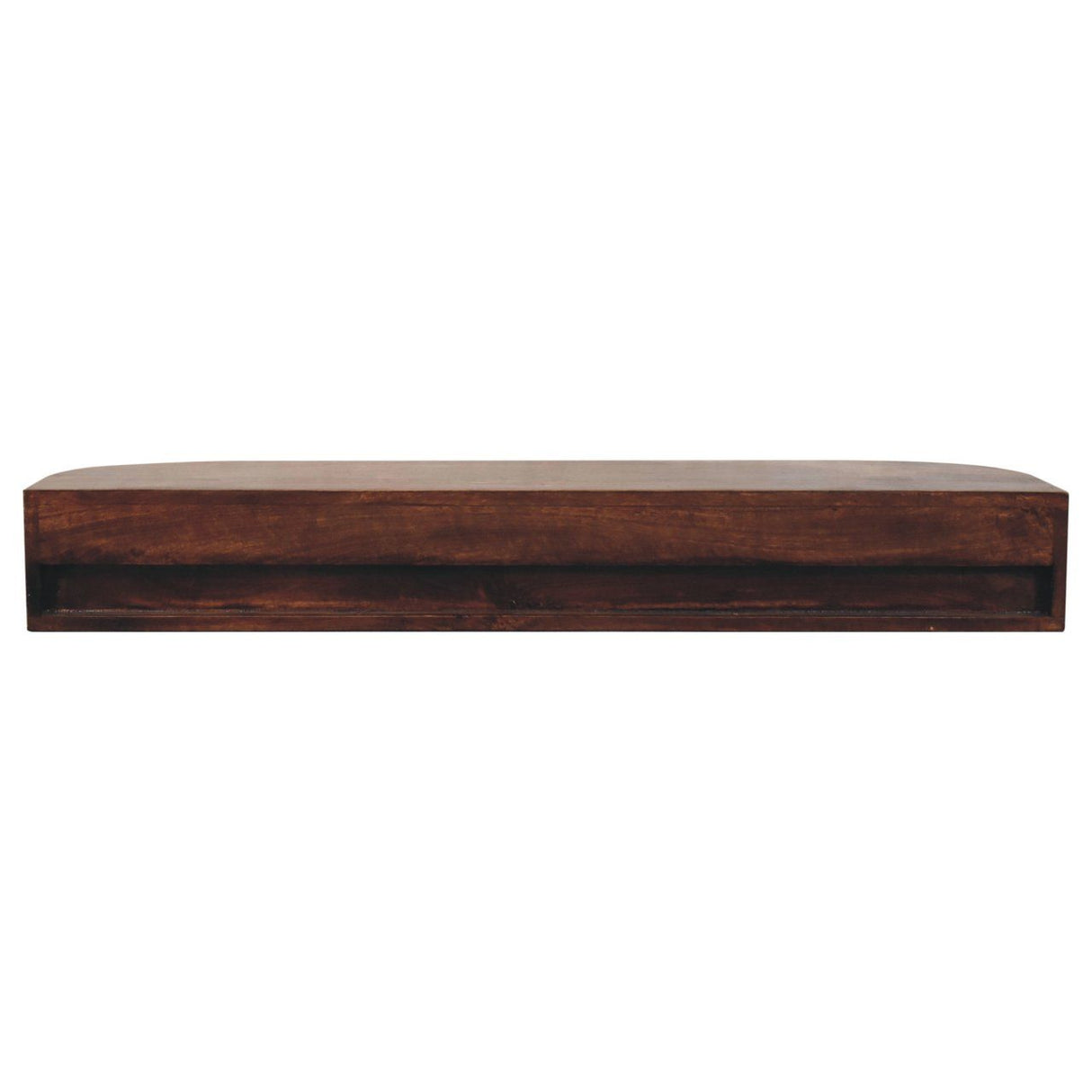 Lunar - Floating Console With 2 Drawer - Chestnut