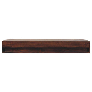 Lunar - Floating Console With 2 Drawer - Chestnut