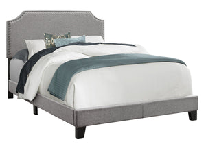 8th Street Transitional Full Upholstered Bed - Gray