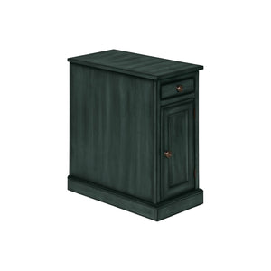 Accent Table With Storage Drawer For Living Room - Blue