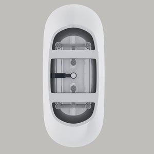 Freestanding Tub With Overflow And Pop Up Drain, Ergonomic Design
