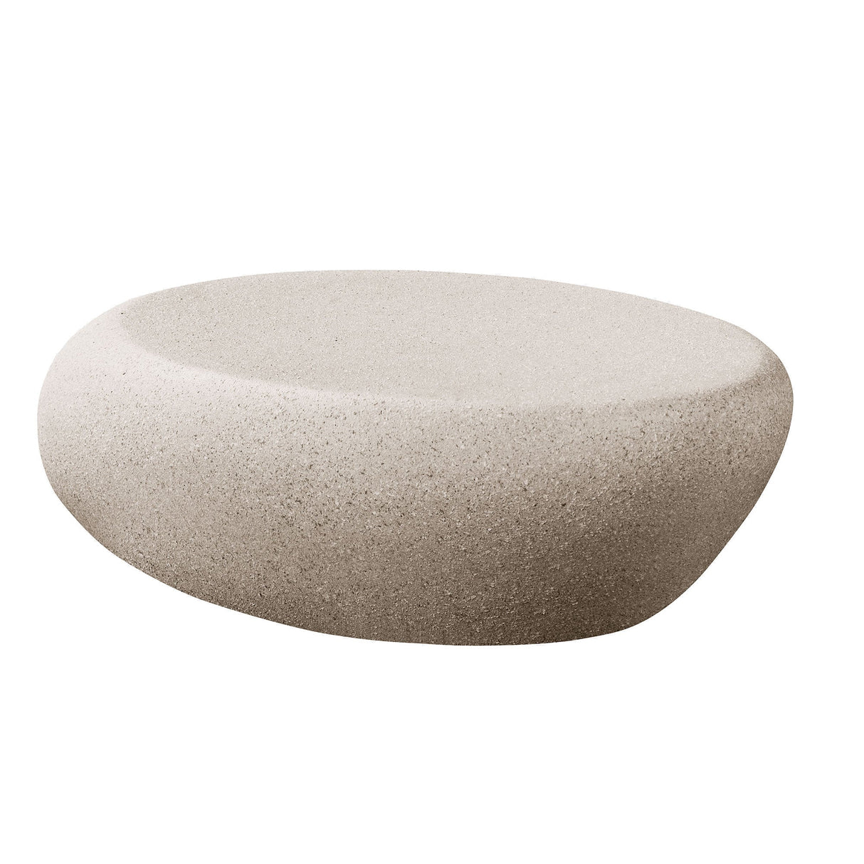 43.31'' Fiberglass Elliptical Coffee Table for Living Room