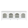StylishTVcabinet Entertainment CenterTV Stand, TVconsoletable, Media Console, Solidwood Frame, Changhong Glass Door, Metal Handle
