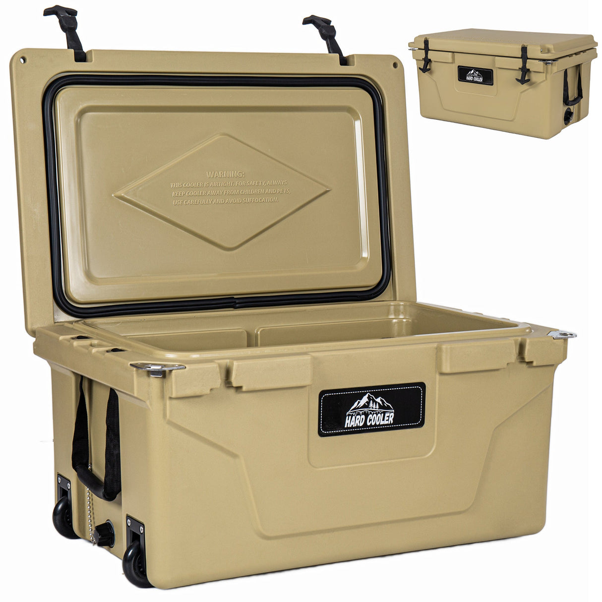 Khaki Color Ice Cooler Box 65QT