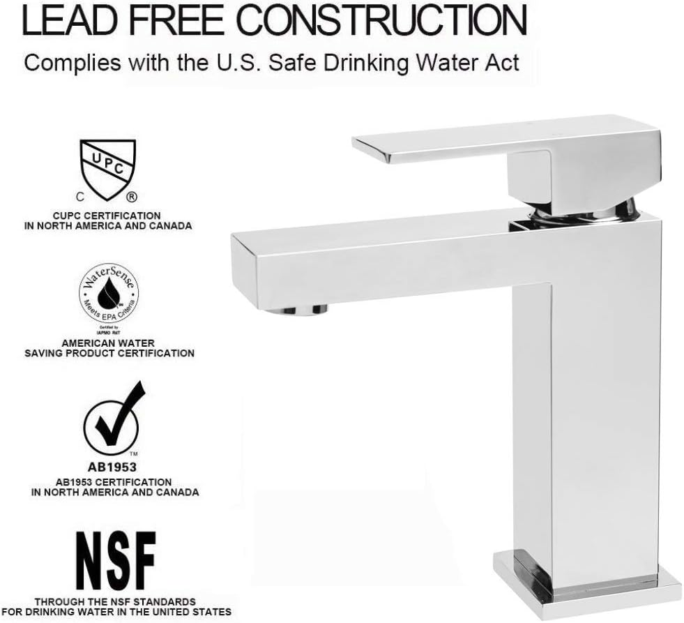 Modern Chrome Bathroom Sink Faucet