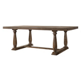 Rectangular Dining Table with Trestle Base