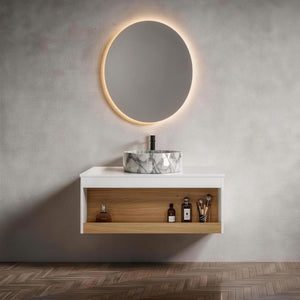 Floating Bathroom Vanity With Vessel Sink