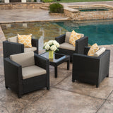 Outdoor club chairs- set of 4 by christopher knight home