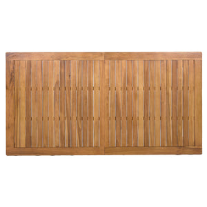 TOPMAX Patio Wooden Dining Table, 67"L Rectangular