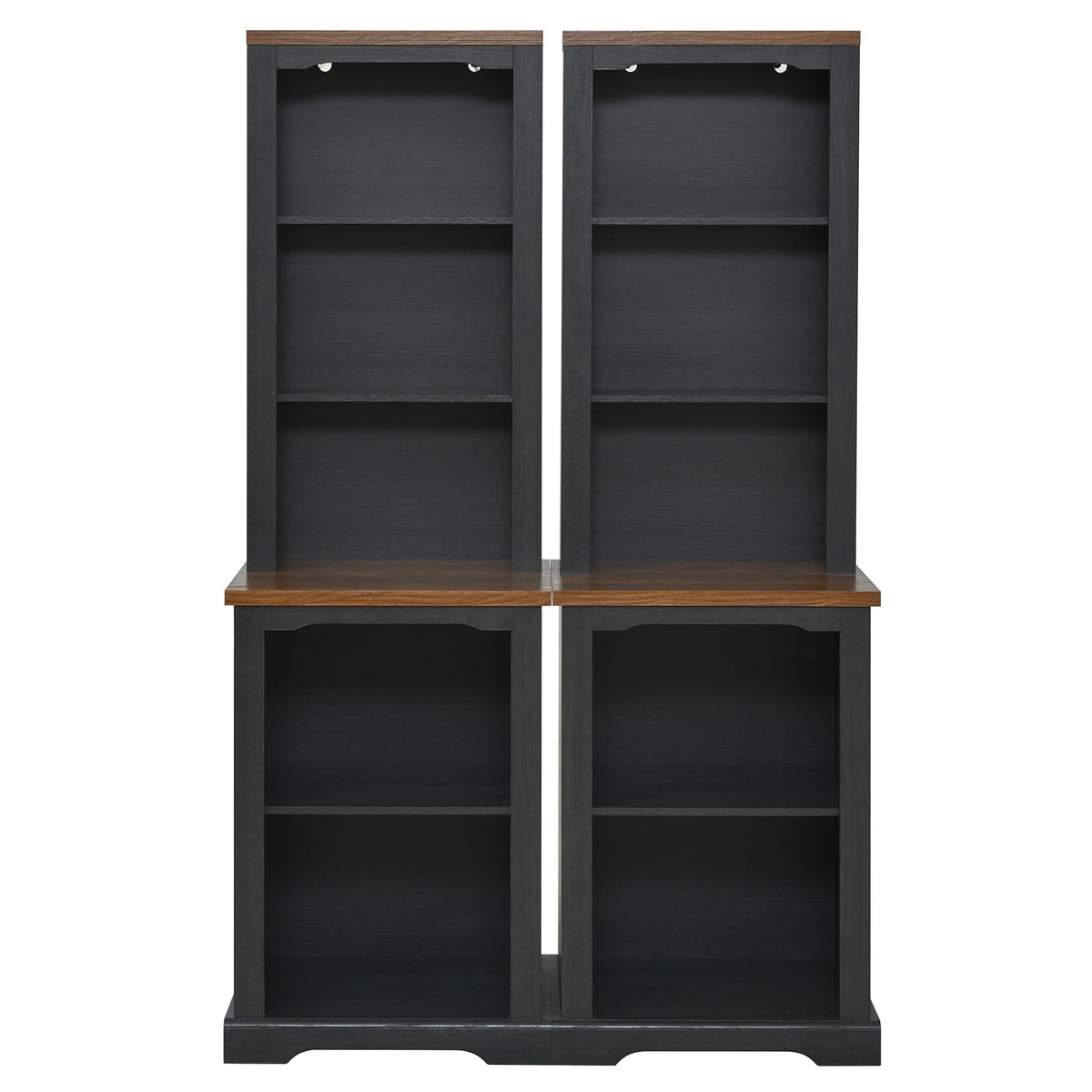 ON-TREND Two-Piece Elegant Freestanding Tall Cabinet