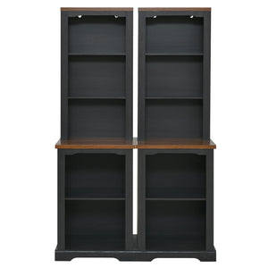 ON-TREND Two-Piece Elegant Freestanding Tall Cabinet