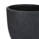 U_Style Lightweight Matte Textured MGO Flower Pot Set of 3