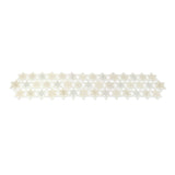 Embroidered Snowflake Table Runner 68"L