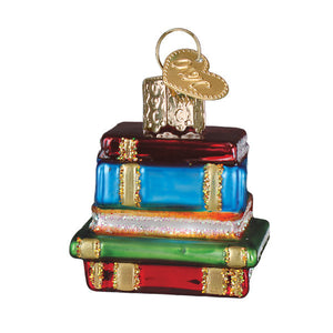 Mini Stack Of Books Ornament