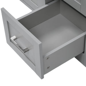 Double Sink Bathroom Vanity With Quartz Countertop