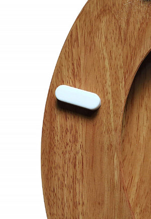 J&V Textiles Round Toilet Seat with Easy Clean & Change Hinge