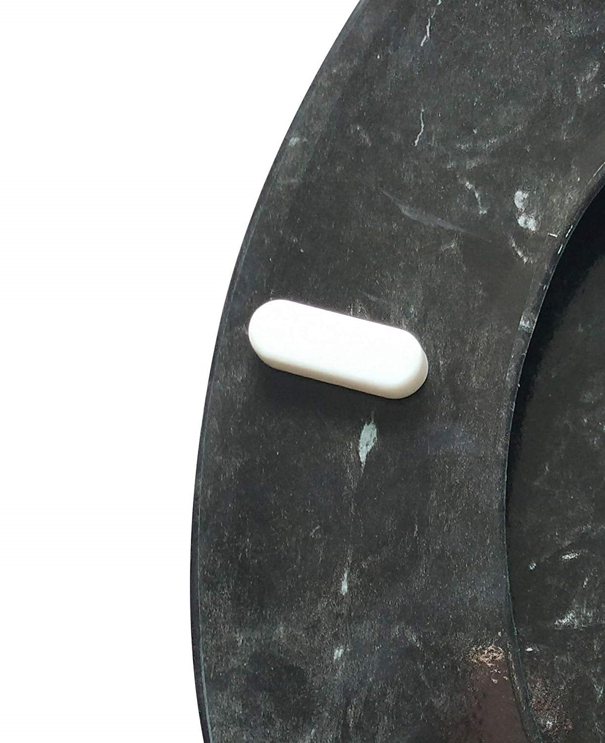 J&V Textiles Round Toilet Seat with Easy Clean & Change Hinge