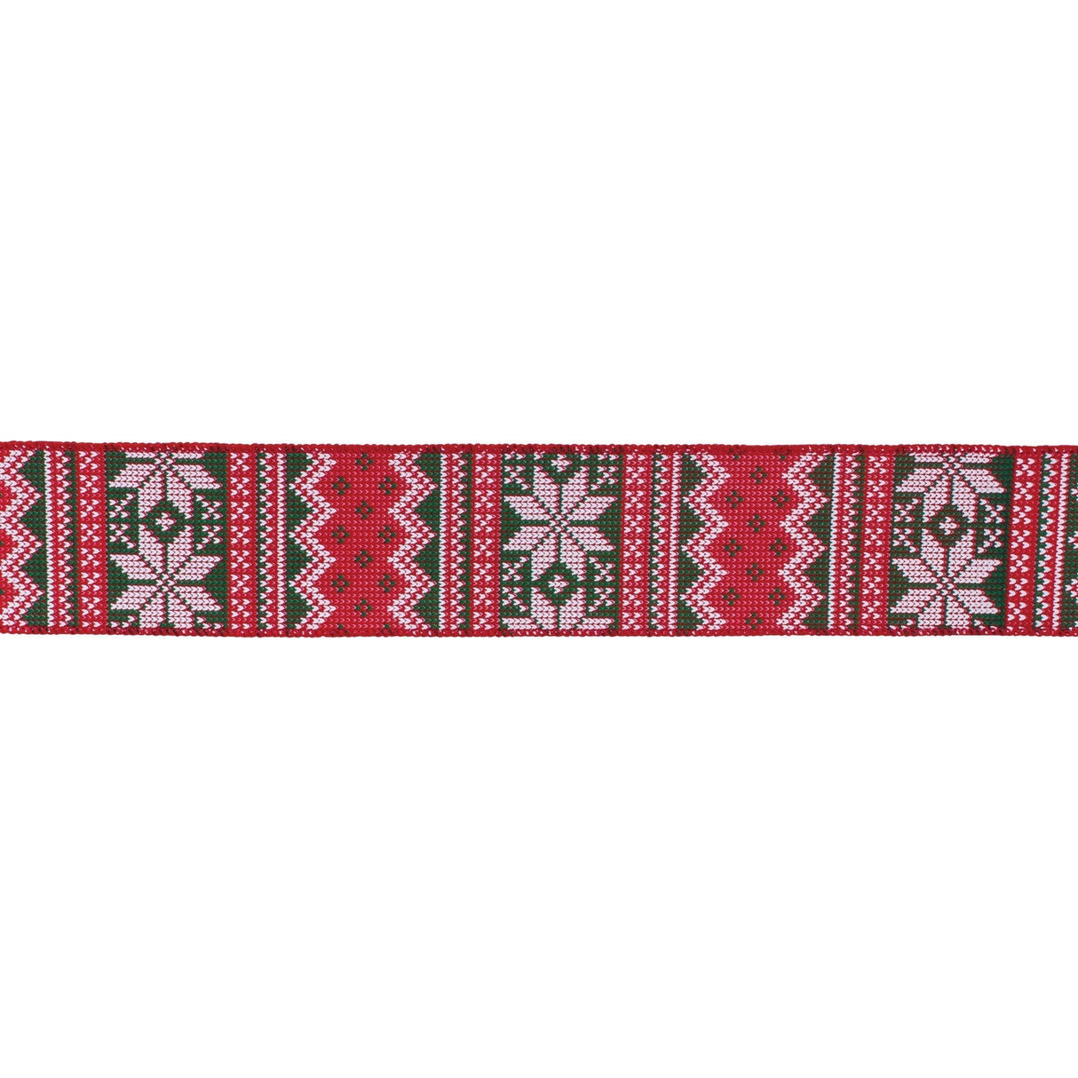 Nordic Snowflake Pattern Ribbon (Set of 2) 2.5" x 10 Yds.
