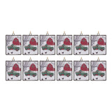 Glass Truck and Barn Ornament (Set of 12)
