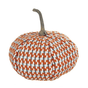 Pumpkin Ornament Decor For Holiday Harvest Festival Fall Festival & Thanksgiving (Set of 2) - Orange Multi