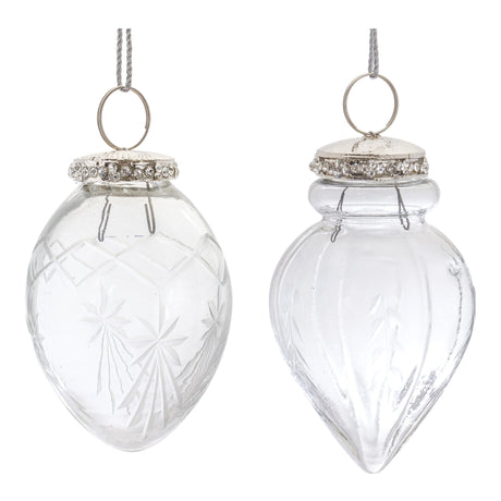Etched-Glass-Teardrop-Ornament-(Set-of-6)-Christmas-Ornaments