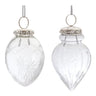 Etched Glass Teardrop Ornament (Set of 6)