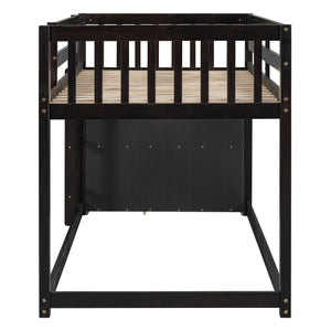 Bunk Bed With 4 Drawers And 3 Shelves