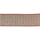 Houndstooth Plaid Ribbon  4" x 10 yds.
