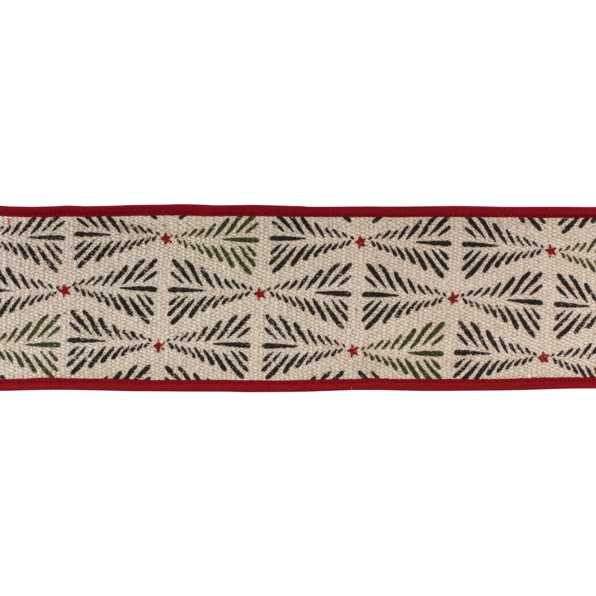 Modern Pine Tree Print Ribbon 4" x 5 Yds.