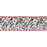 Winter Berry Foliage Ribbon 4" x 5 Yds.