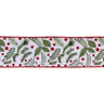 Winter Berry Foliage Ribbon 4" x 5 Yds.