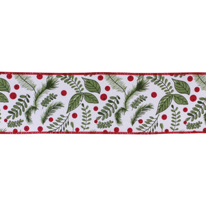 Holiday Foliage Ribbon 4" x 10 yds.