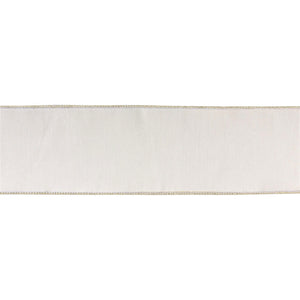 White Holiday Ribbon 4" x 10 yds.