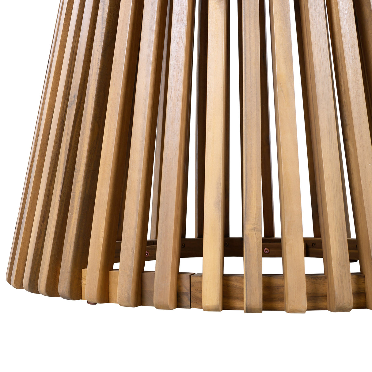 Patio Set Outdoor Acacia Wood Furniture Sets - Braided Dining Chairs & Dining Table