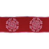 Snowflake Holiday Ribbon 4" x 5 yds.