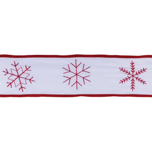 Holiday Snowflake Ribbon (Set of 2); White