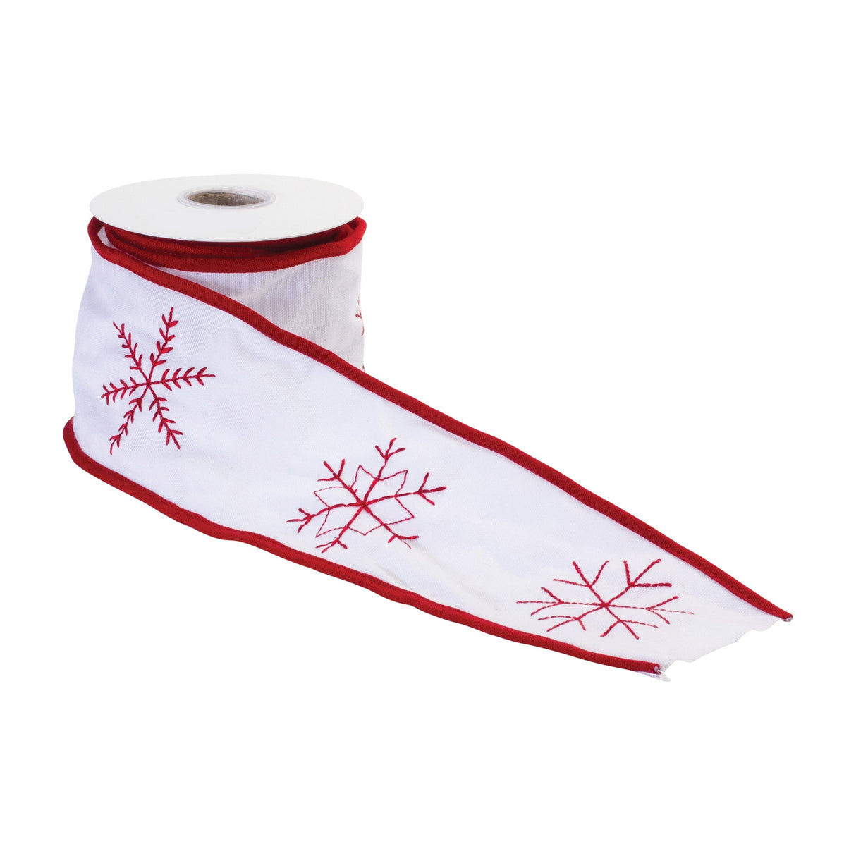 Holiday Snowflake Ribbon (Set of 2); White