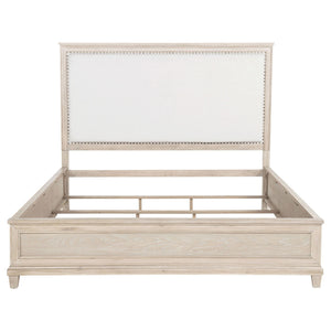 Pembroke 66-inch Eastern King Panel Bed Washed Oak
