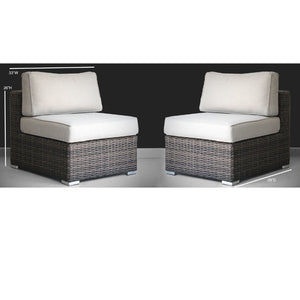 Minnesota - Armless Patio Chairs (Set of 2)