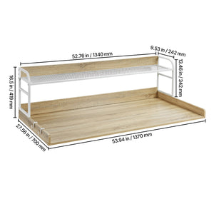 Washer Dryer Countertop with 2-Tier Shelf