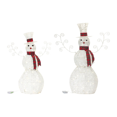 LED-Lighted-Snowman-Decor-(Set-of-2)-Christmas-Decor