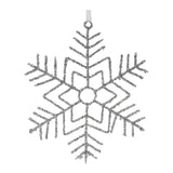 Glittered Wire Snowflake Ornament (Set of 12)