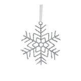 Glittered Wire Snowflake Ornament (Set of 12)