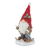 Winter Gnome on Skis Figurine (Set of 4)