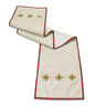 Red Embroidered Snowflake Table Runner 72"L